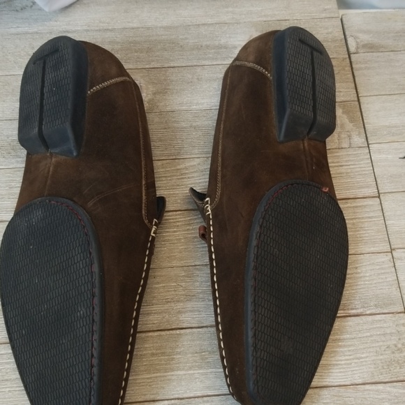 T-Way A.testoni Brown Suade Loafers Size11 - Picture 2 of 5
